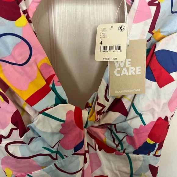 Free People Colorful Abstract Backless Dress - Picture 2 of 11